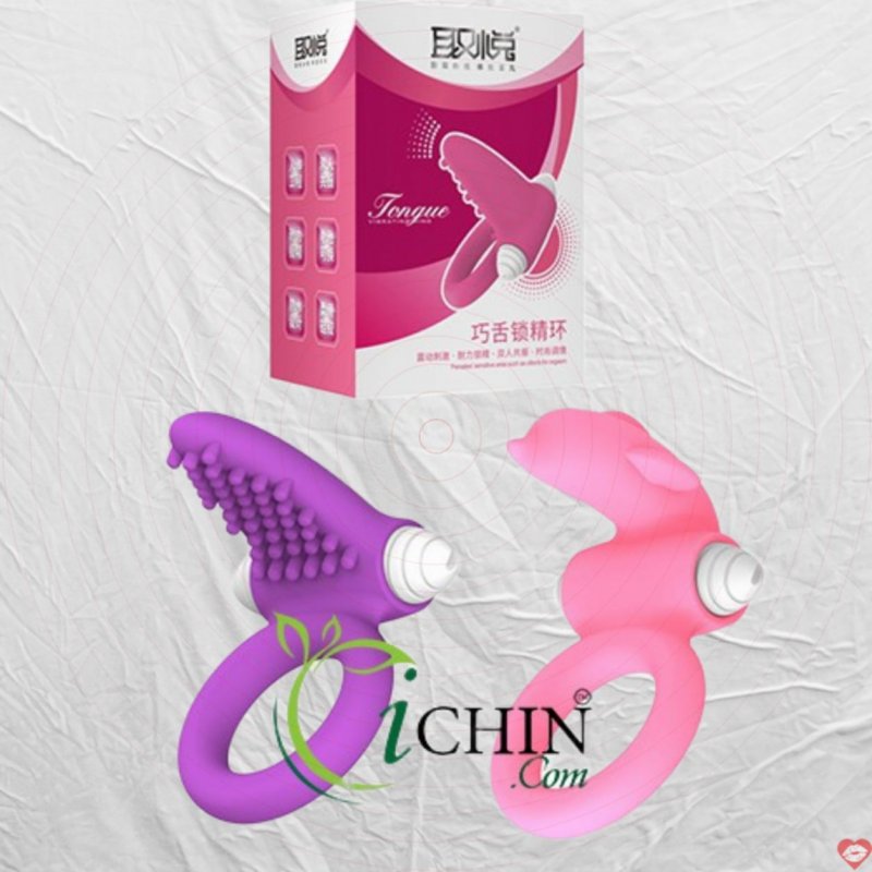 Vòng rung Dolphin tăng khoái cảm âm đạo đeo gốc dương vật 
