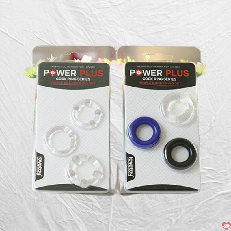 Vòng đeo cu Lovetoy bộ 3 cao su mềm mại kích thích sướng 