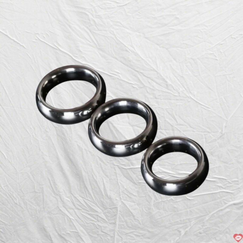 Vòng Khóa Dương Vật 3 Kích Thước - Tăng Khoái Cảm & Kéo Dài 