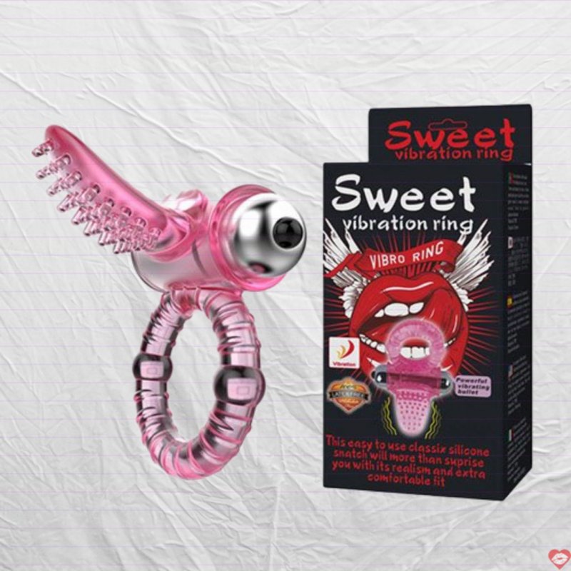 Vòng rung lưỡi liếm Sweet thỏa mãn đam mê khoái cảm 
