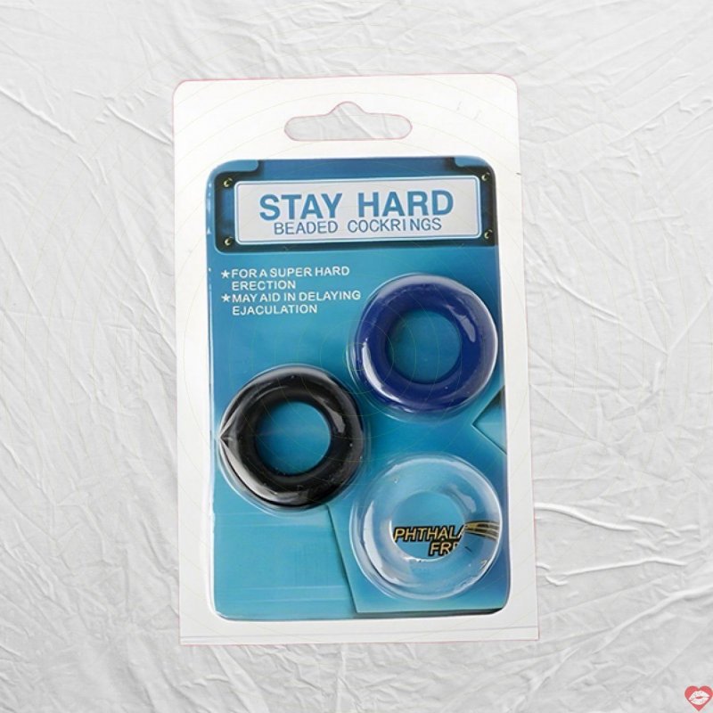 Bộ 03 vòng đeo dương vật silicon Stay Hard