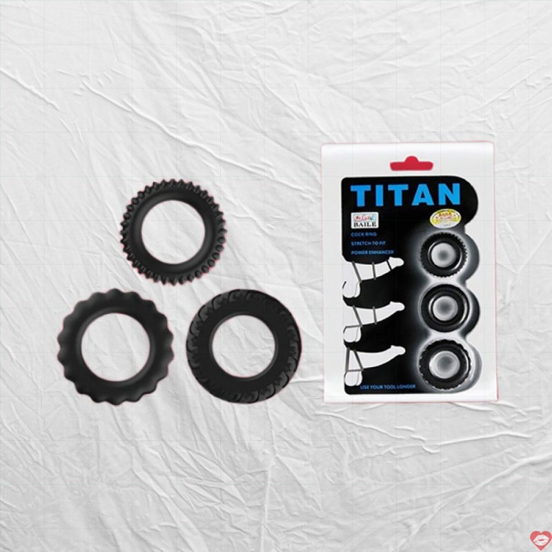 Bộ 03 vòng đeo chống xuất tinh sớm Titan