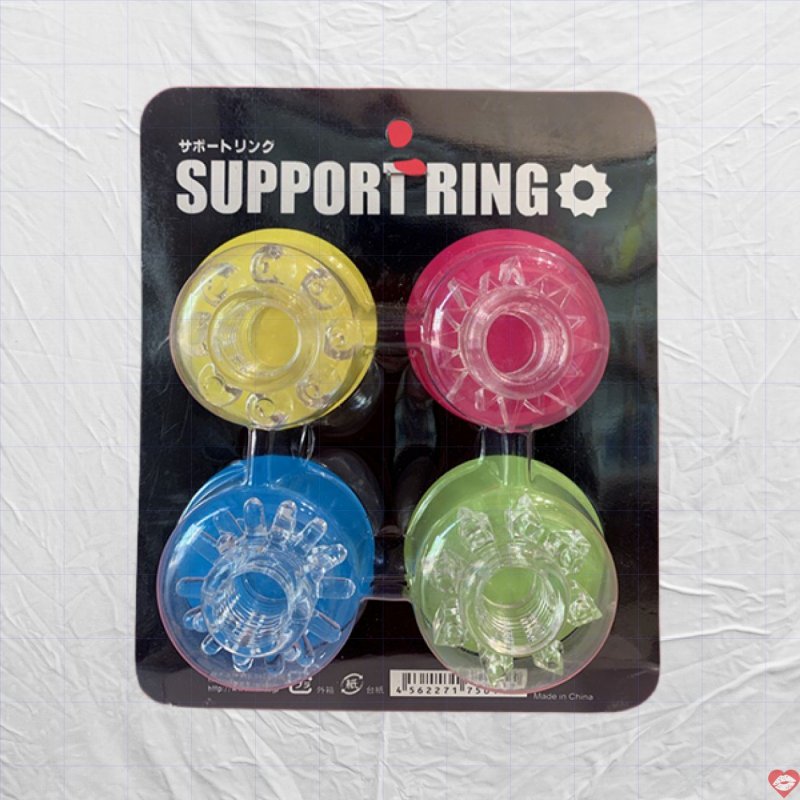 Bộ 4 vòng đeo dương vật có bi gai Support Ring