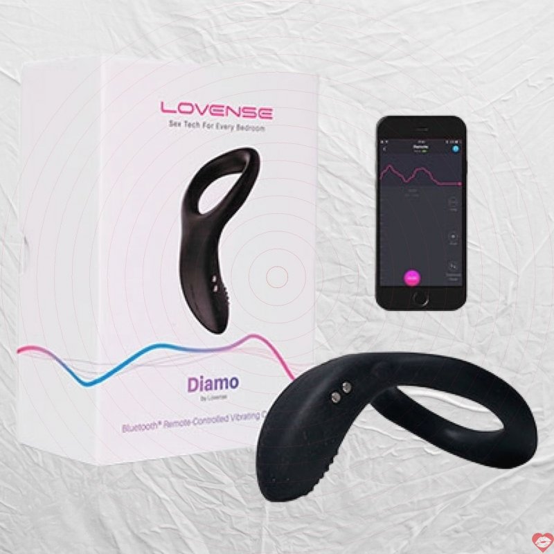 Vòng rung cao cấp Lovense Diamo tương tác điều khiển từ xa qua app