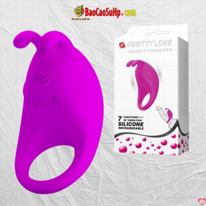 Vòng đeo dương vật rung Prettylove Patty gọn nhẹ mạnh mẽ