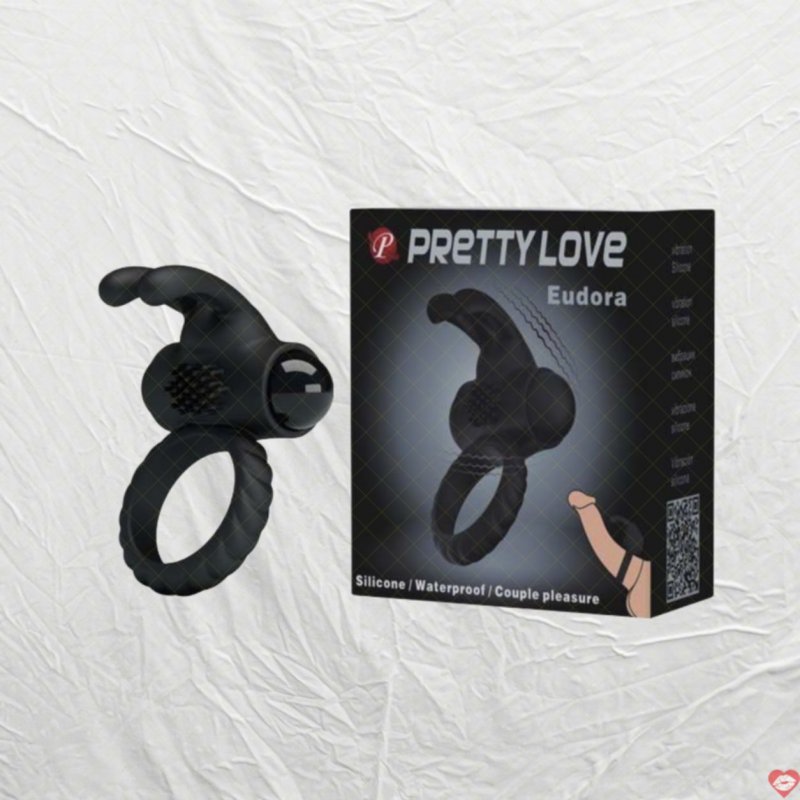 Vòng đeo rung Black Prettylove Eudora tai thỏ rung cực mạnh