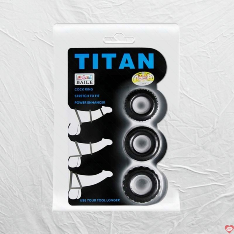 Bộ 3 Vòng đeo dương vật chống xuất tinh sớm Baile Rock Claymore