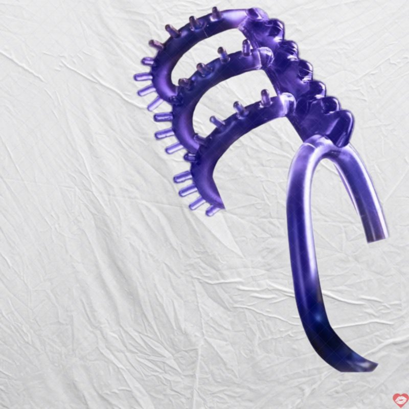Vòng đeo dương vật Gai gân nổi hở thân Mizzzee Spiked wheel set
