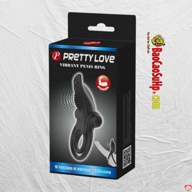 Vòng rung đeo dương vật Baile Prettylove BI-210203 PUSH rung