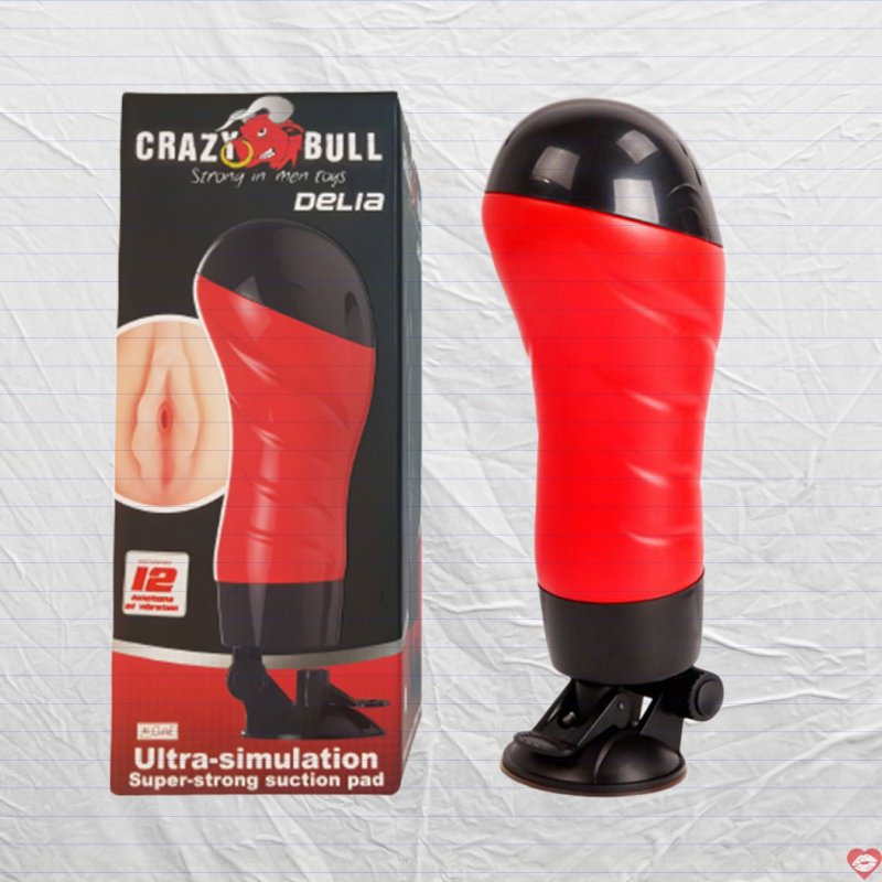 Âm đạo giả Baile Crazy Bull Red Delia đa năng tăng khoái cảm 