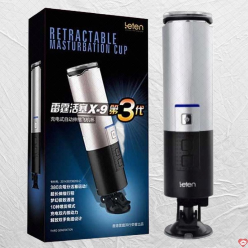 Âm Đạo Giả Leten X9 Gắn Tường Tự Động Thụt Sạc Điện