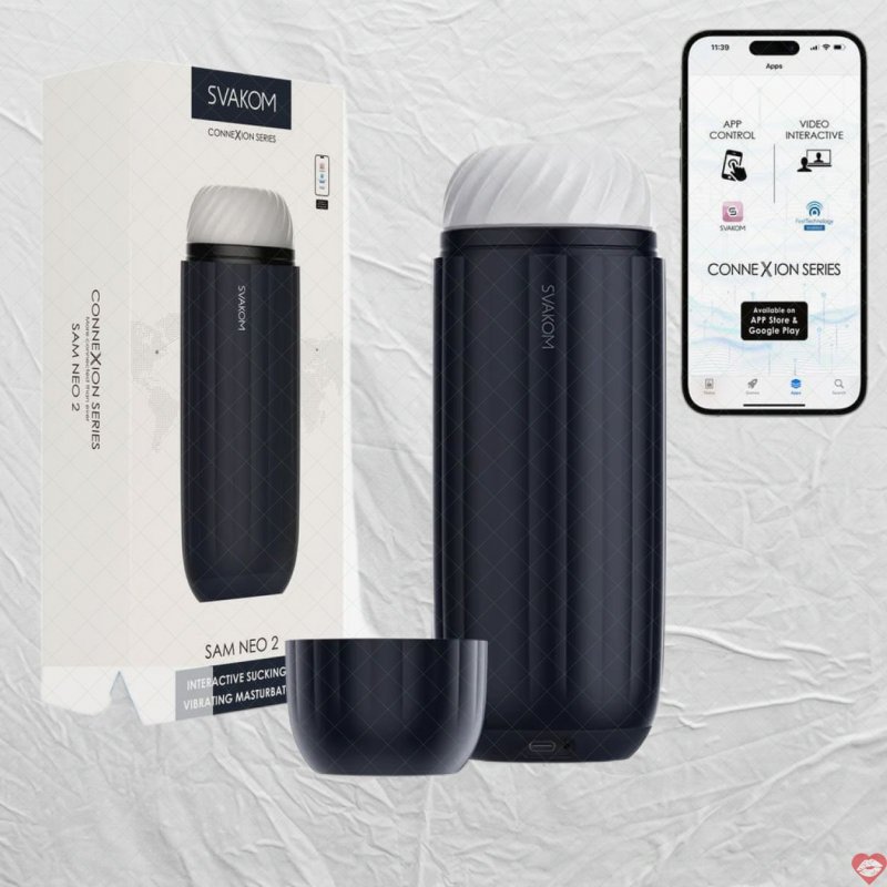 Âm đạo giả rung mút kết nối App Svakom Sam Neo 2