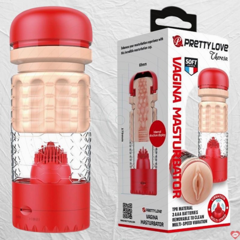 Âm đạo giả Pretty Love Theresa có lưỡi liếm siêu kích thích