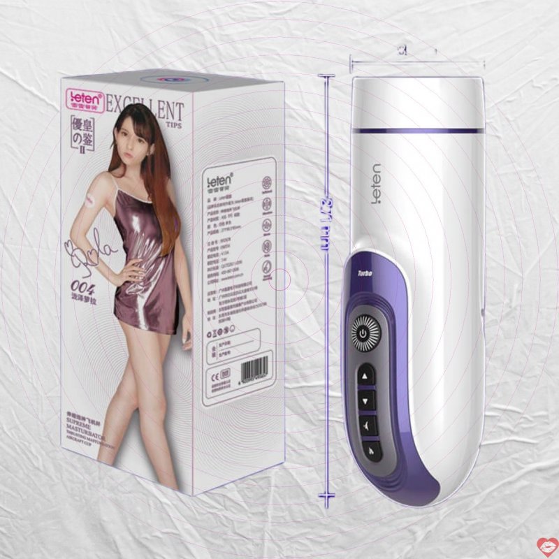 Âm đạo giả tự động Leten có âm thanh và sưởi ấm
