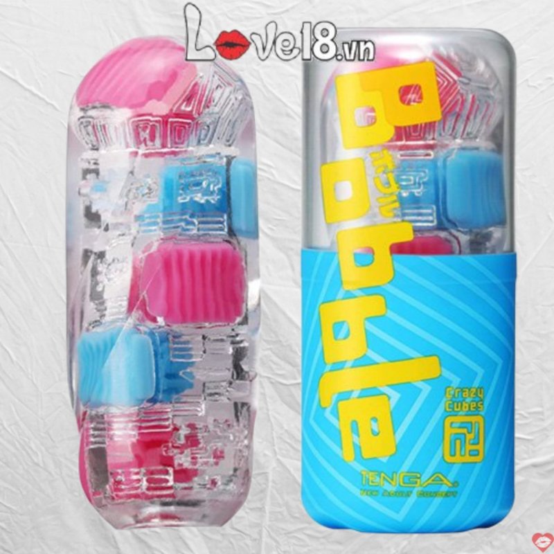 Cốc thủ dâm nam Tenga Bobble Crazy Cubes sục mạnh cực phê 