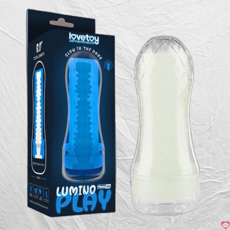 Cốc thủ dâm Lovetoy Lumino Play Ribbed dạ quang phát sáng